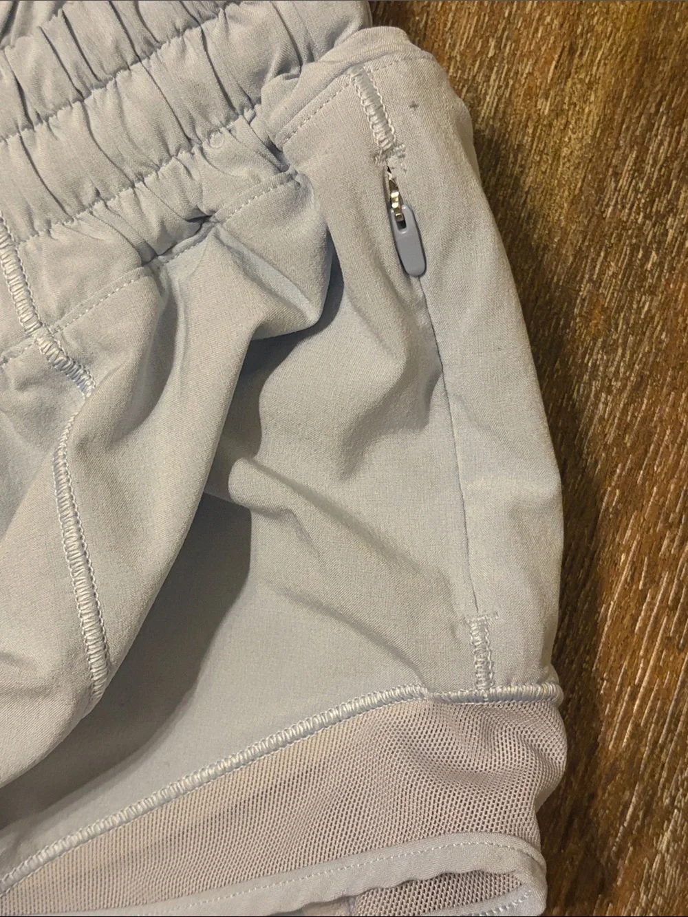 Lululemon Light Blue Women's Hottie Hot Shorts - Elastic Waist